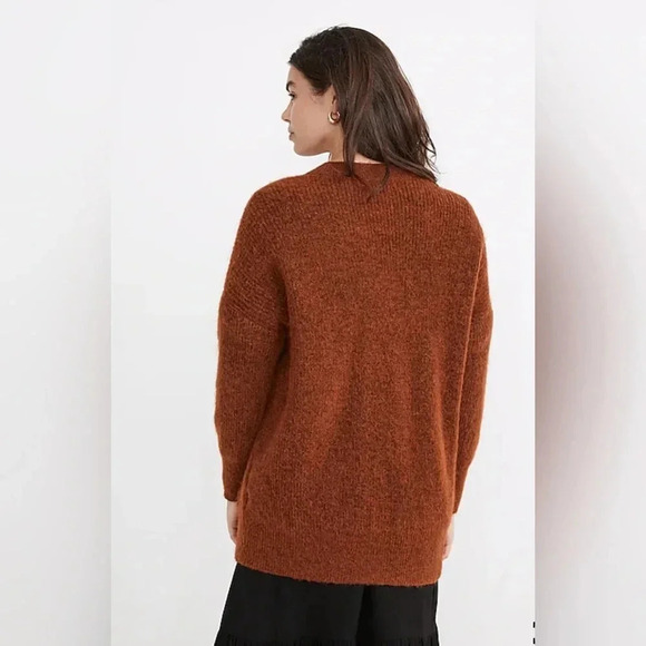 Madewell Size XS Cowen Cardigan Sweater in Heather Acorn - Picture 3 of 8